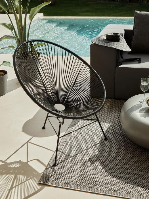 Plastic Wickerwork Lounge Chair Bahia