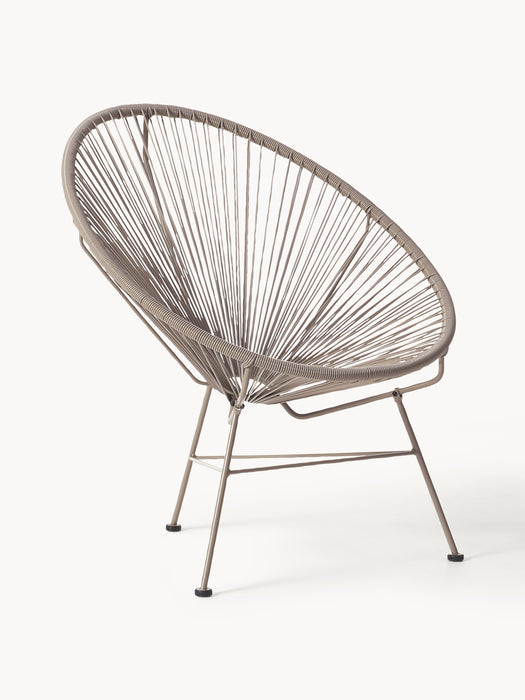Plastic Wickerwork Lounge Chair Bahia
