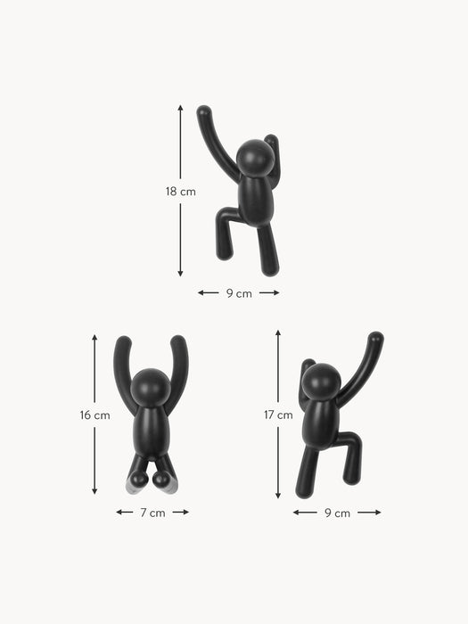 Design Wall Hooks Buddy Set of 3