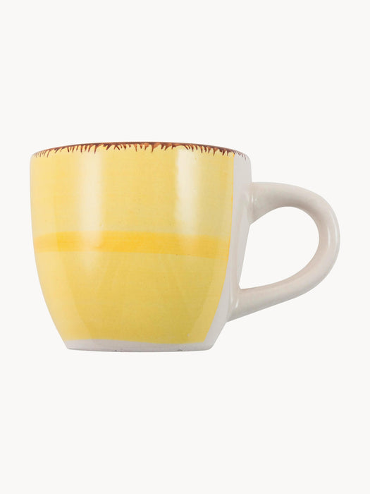 Hand-Painted Espresso Cups Baita with Saucers Set of 6