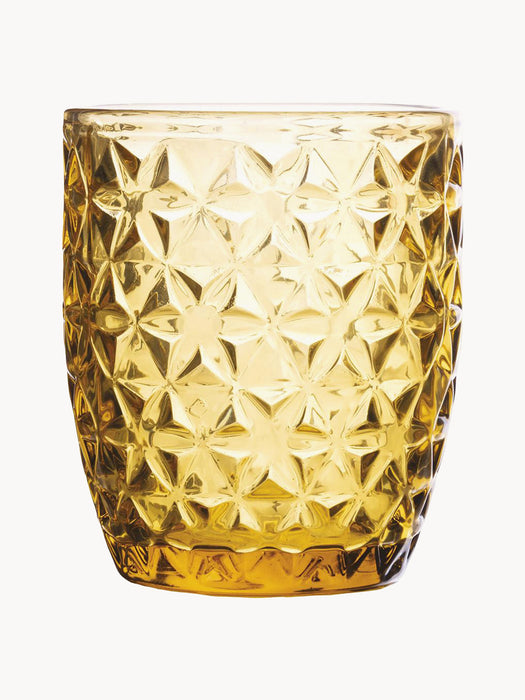 Tumblers Geometry with Textured Pattern Set of 6