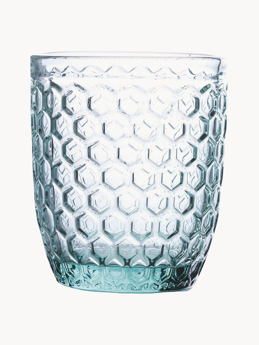 Tumblers Geometry with Textured Pattern Set of 6