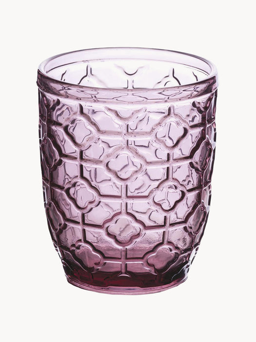 Tumblers Geometry with Textured Pattern Set of 6