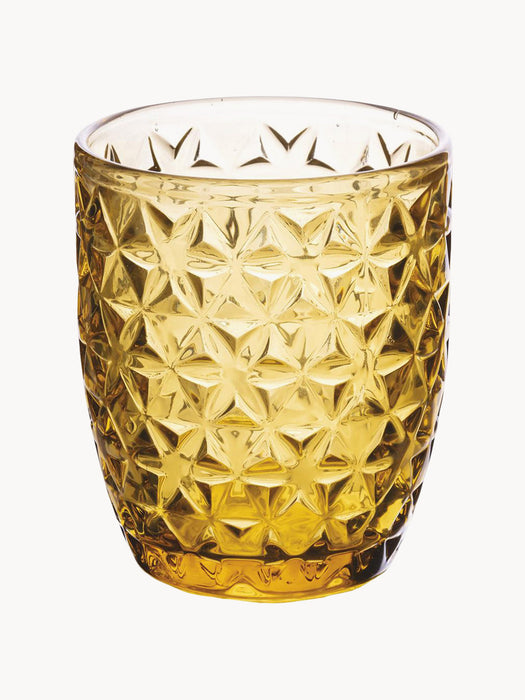 Tumblers Geometry with Textured Pattern Set of 6