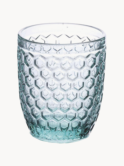 Tumblers Geometry with Textured Pattern Set of 6