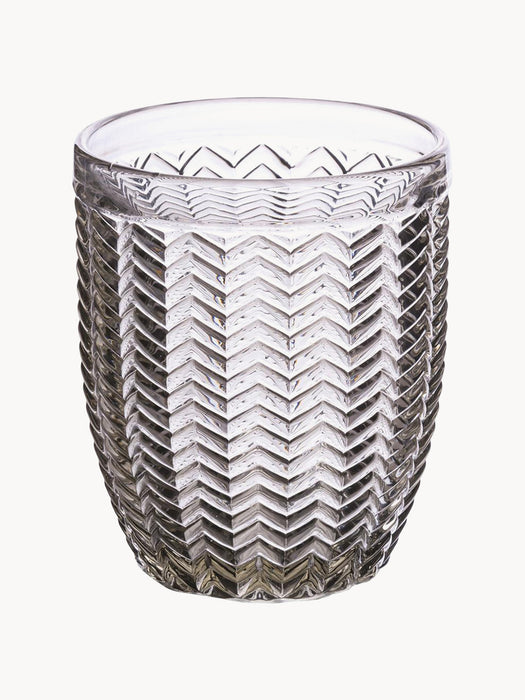 Tumblers Geometry with Textured Pattern Set of 6