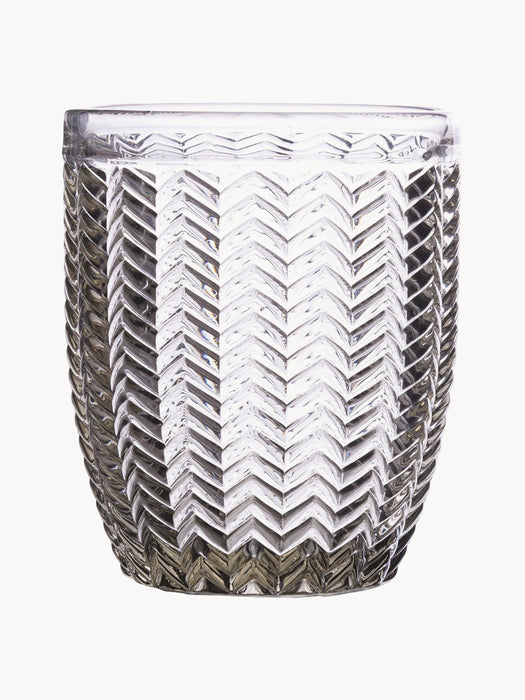 Tumblers Geometry with Textured Pattern Set of 6