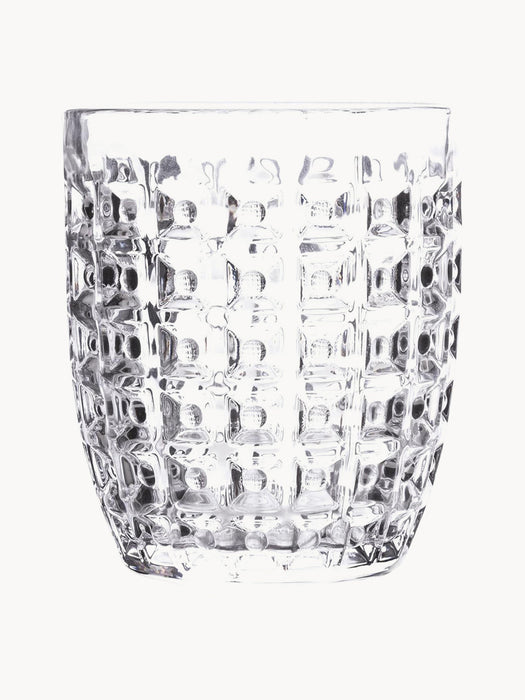Tumblers Geometry with Textured Pattern Set of 6