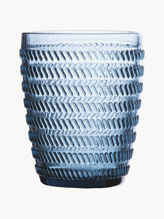 Tumblers Geometry with Textured Pattern Set of 6
