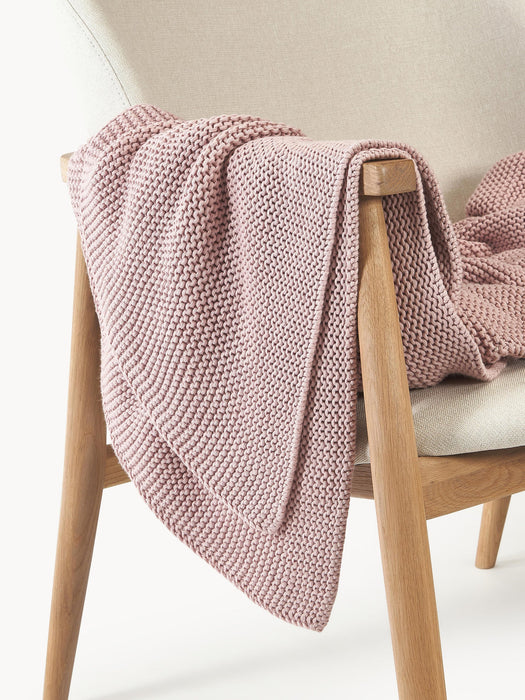 Adalyn Organic Cotton Knitted Blanket