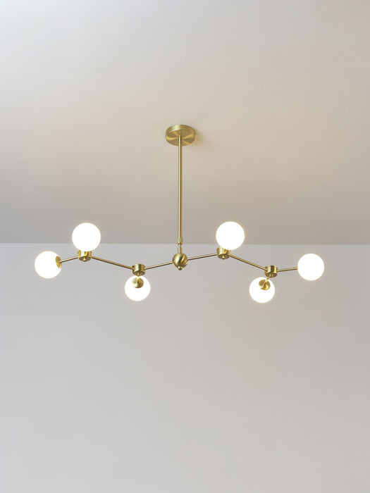 Large Opal Glass Pendant Light Aurelia