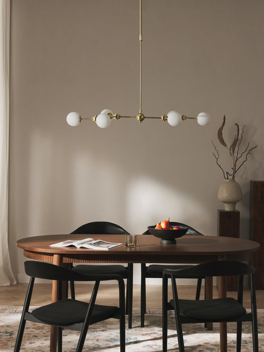 Large Opal Glass Pendant Light Aurelia