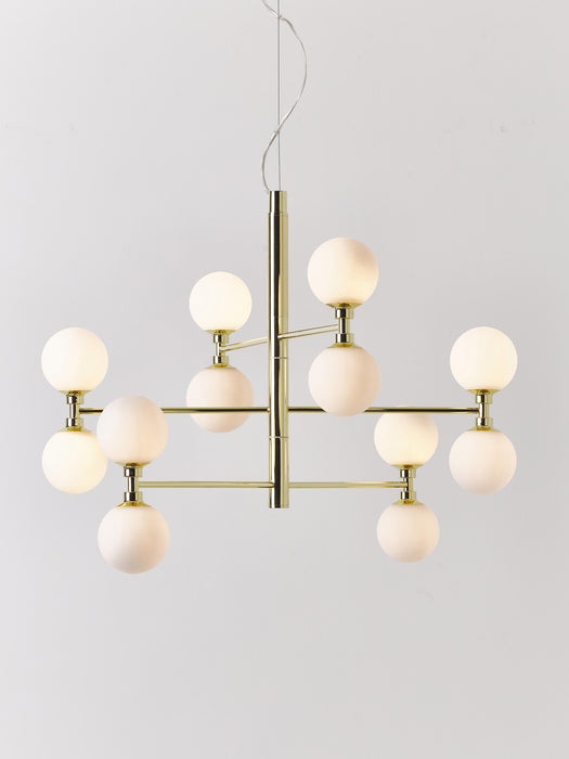 Large Pendant Light Grover with Opal Glass Balls