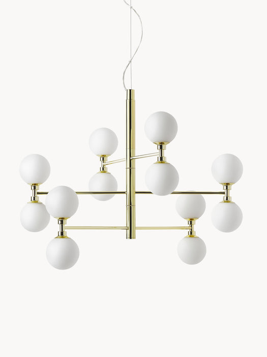 Large Pendant Light Grover with Opal Glass Balls