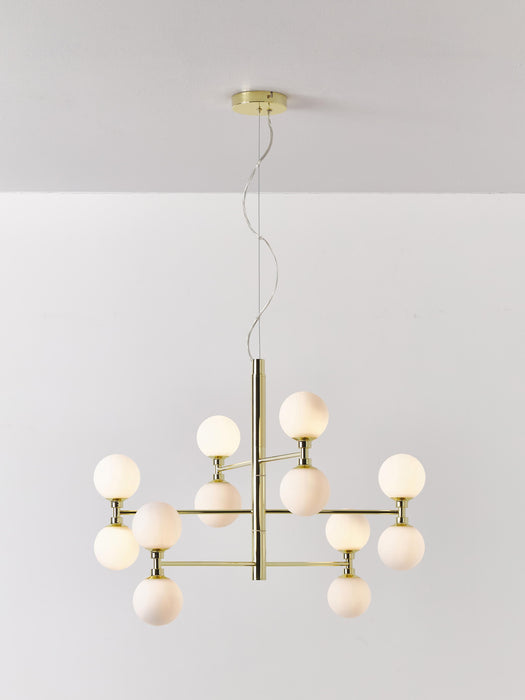 Large Pendant Light Grover with Opal Glass Balls