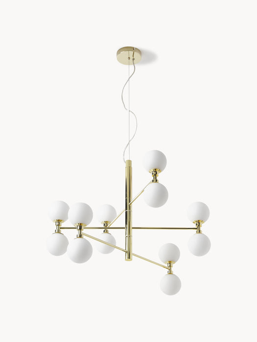 Large Pendant Light Grover with Opal Glass Balls