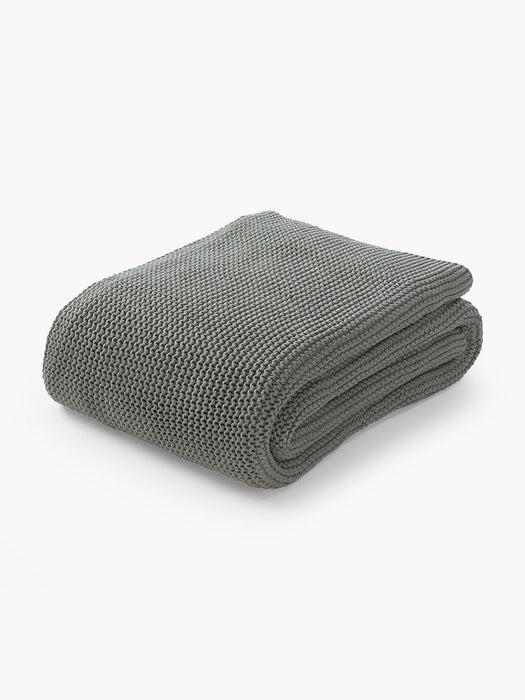 Adalyn Organic Cotton Knitted Blanket