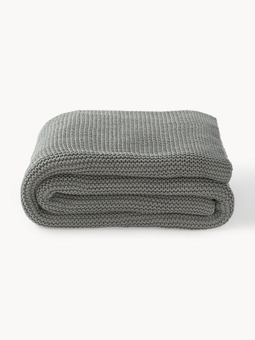 Adalyn Organic Cotton Knitted Blanket