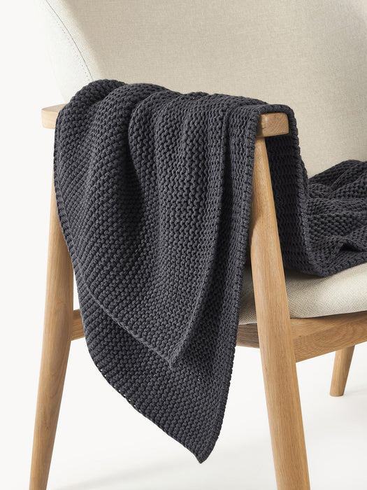 Adalyn Organic Cotton Knitted Blanket