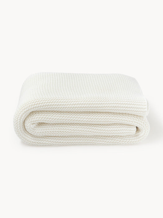 Adalyn Organic Cotton Knitted Blanket