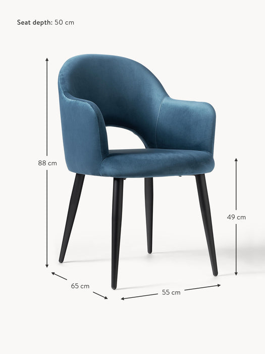 Velvet Armchair Rachel