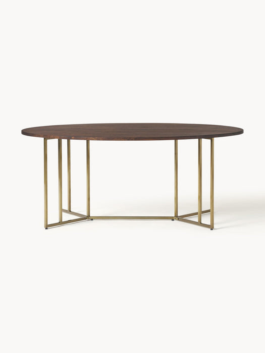 Luca Oval Mango Wood Dining Table, in various sizes