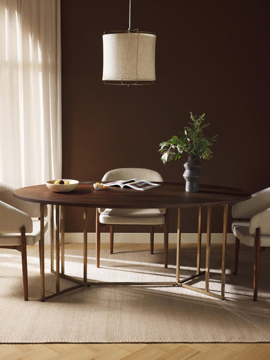 Luca Oval Mango Wood Dining Table, in various sizes