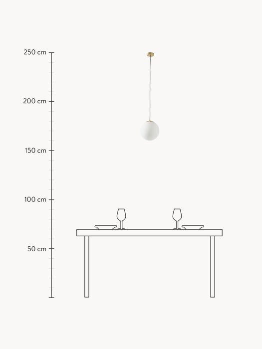 Opal Glass Ball Pendant Light Beth