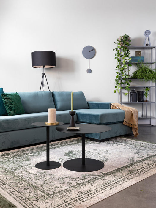 Round Metal Coffee Table Snow