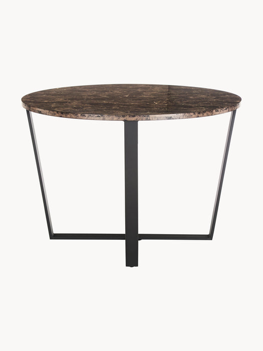 Round Dining Table Amble with Marble Look Table Top 110 cm