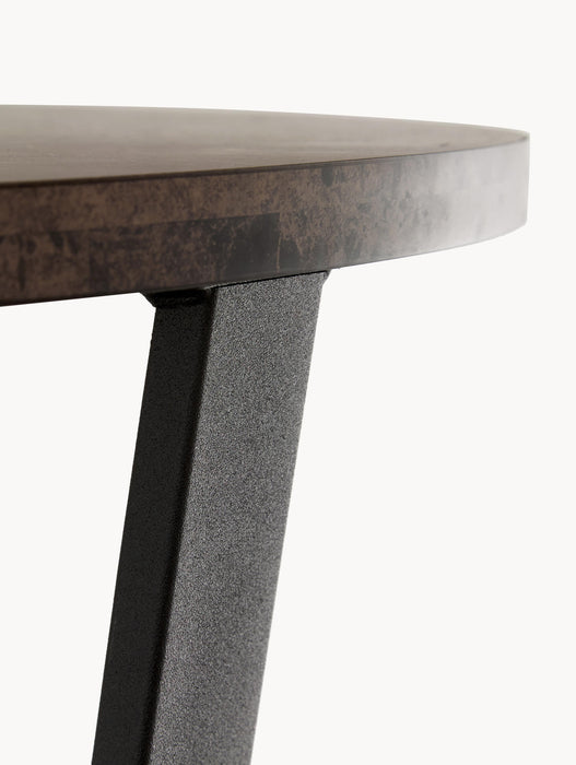 Round Dining Table Amble with Marble Look Table Top 110 cm