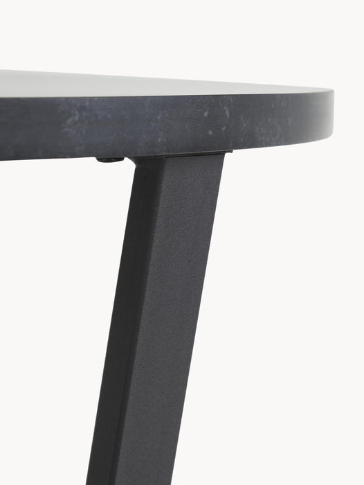 Round Dining Table Amble with Marble Look Table Top 110 cm