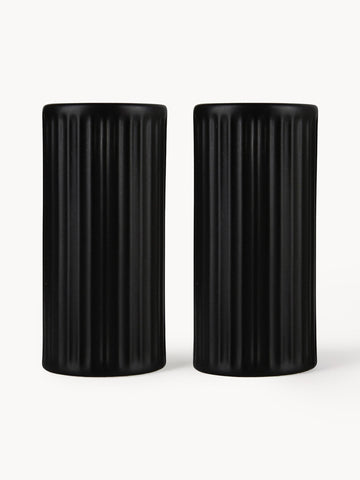 Salt and Pepper Shakers Groove, Set of 2
