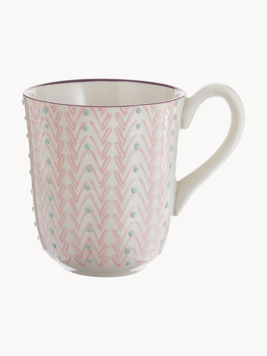 Mugs Maya with Small Pattern, Set of 3