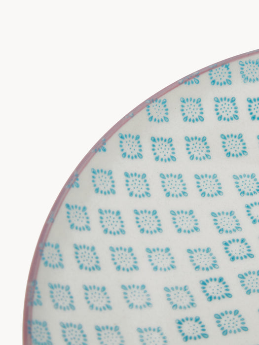 Hand-Painted Dinner Plates Patrizia Set of 3