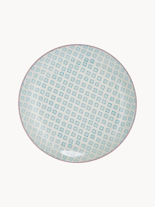 Hand-Painted Dinner Plates Patrizia Set of 3