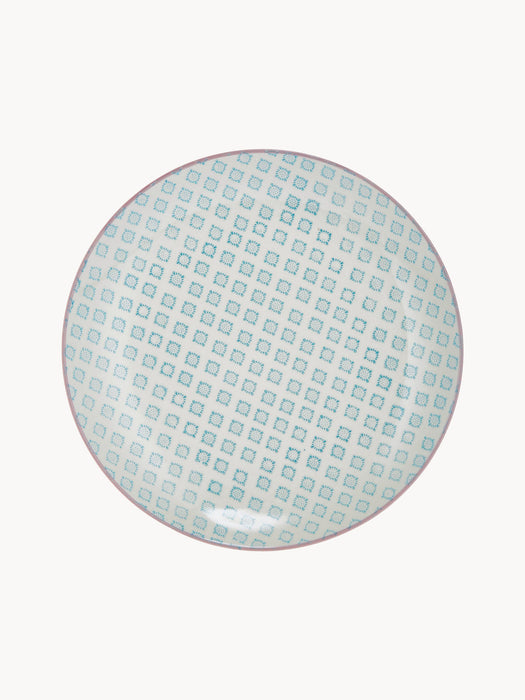 Hand-Painted Dinner Plates Patrizia, Set of 3