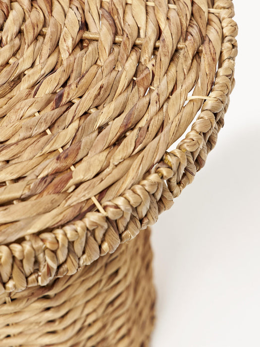 Round Rattan Side Table Camo