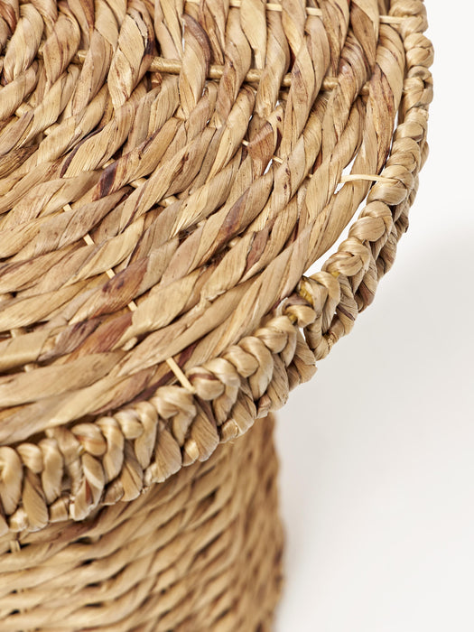 Round Rattan Side Table Camo