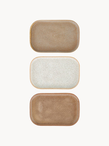 Handmade Serving Plates Addison, Set of 3