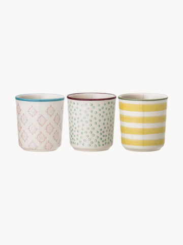 Hand-Painted Egg Cups Patrizia, Set of 3
