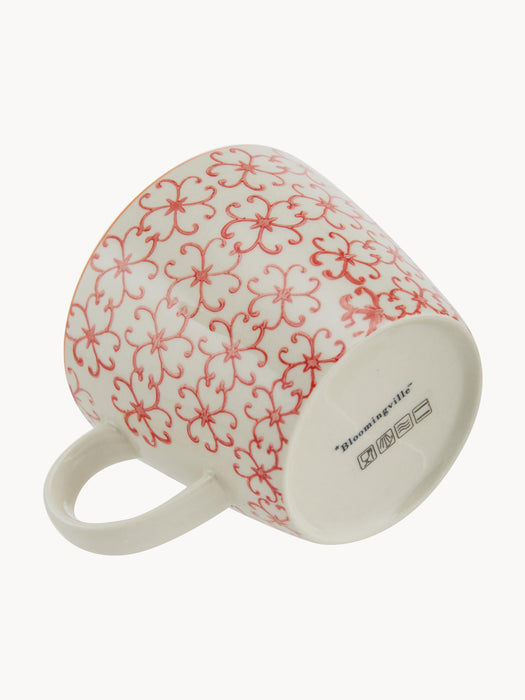 Mugs Carla with Small Pattern Set of 4