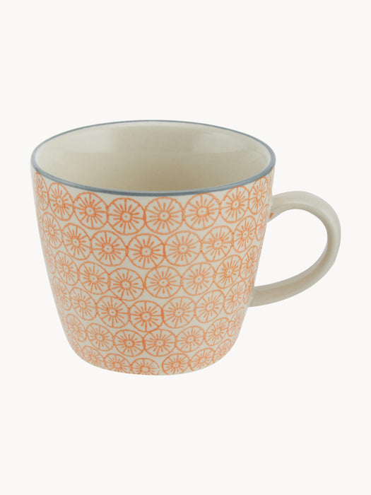 Mugs Carla with Small Pattern Set of 4