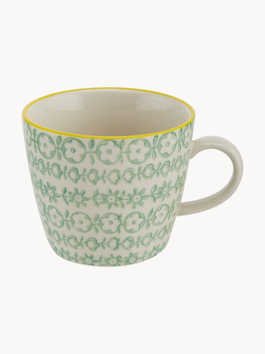 Mugs Carla with Small Pattern, Set of 4