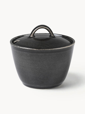 Handmade Sugar Bowl Nordic Coal