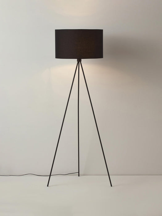 Cella Tripod Floor Lamp with Fabric Lampshade