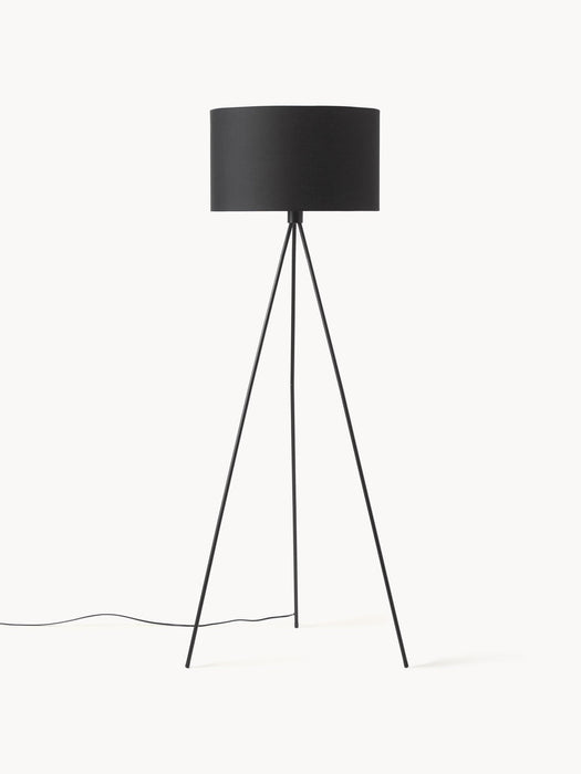 Cella Tripod Floor Lamp with Fabric Lampshade