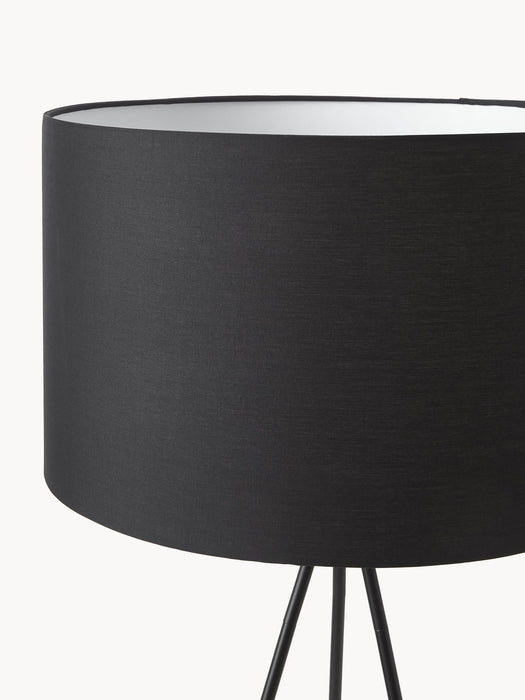 Cella Tripod Floor Lamp with Fabric Lampshade