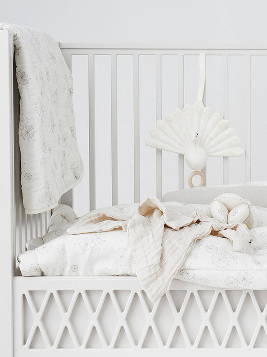 Peacock Organic Cotton Baby Music Mobile