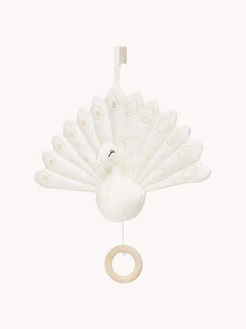 Peacock Organic Cotton Baby Music Mobile